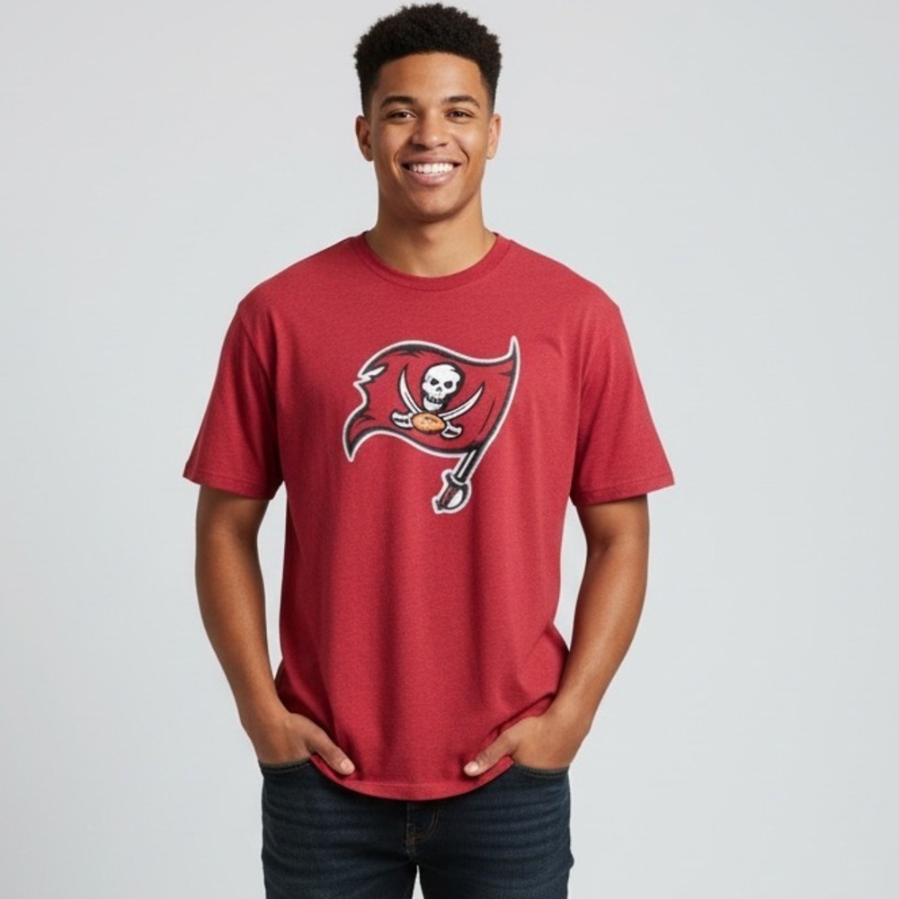 Tampa Bay Buccaneers NFL Team Apparel Josh Freeman 5 Red Jersey T-Shirt 2XL - Picture 1 of 7